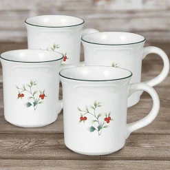 Coffee Mugs|Pfaltzgraff® Winterberry® Set of 4 Mugs