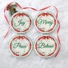 Salad Plates|Pfaltzgraff® Winterberry® Set of 4 Red Ribbon Salad Plates