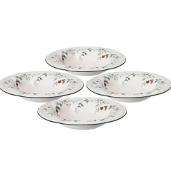 Soup Cereal Bowls|Pfaltzgraff® Winterberry® Set of 4 Rim Soup Bowls