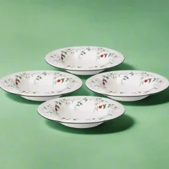Soup Cereal Bowls|Pfaltzgraff® Winterberry® Set of 4 Rim Soup Bowls