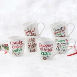 Coffee Mugs|Pfaltzgraff® Winterberry® Set of 6 Sentiment Mugs