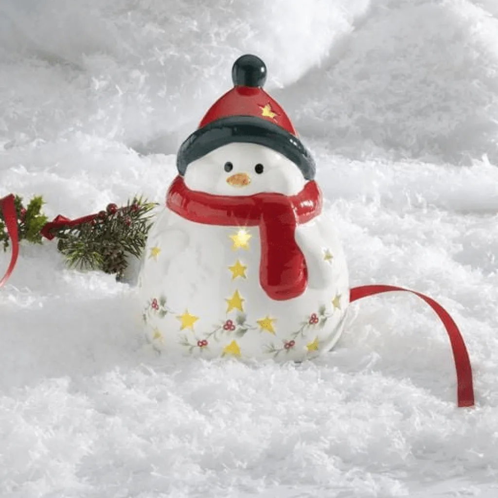 Decor|Pfaltzgraff® Winterberry® Snowman with LED Light
