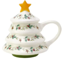 Coffee Mugs|Pfaltzgraff® Winterberry® Tree Figural Covered Mug
