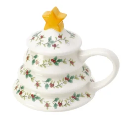 Coffee Mugs|Pfaltzgraff® Winterberry® Tree Figural Covered Mug